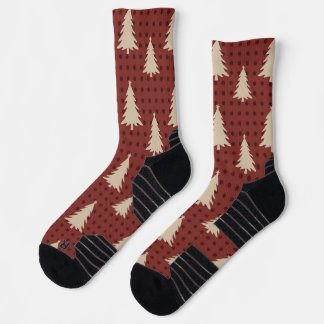 Classic Green and Red Argyle Athletic Performance Socken
