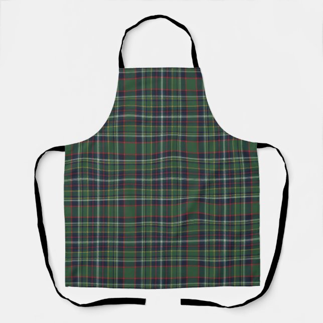 Classic Green and Red Tartan Plaid Pattern Schürze (Vorderseite)