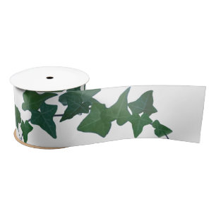 Classic Green English Ivy Satinband