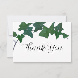 Classic Green English Ivy vielen Dank Karte