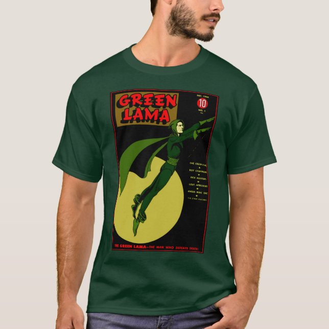 Classic Green Lama T - Shirt (Vorderseite)