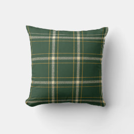 Classic Green Plaid Christmas Kissen
