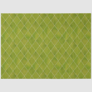 Classic Green Velvet Raute Muster Luxus Seidenpapier