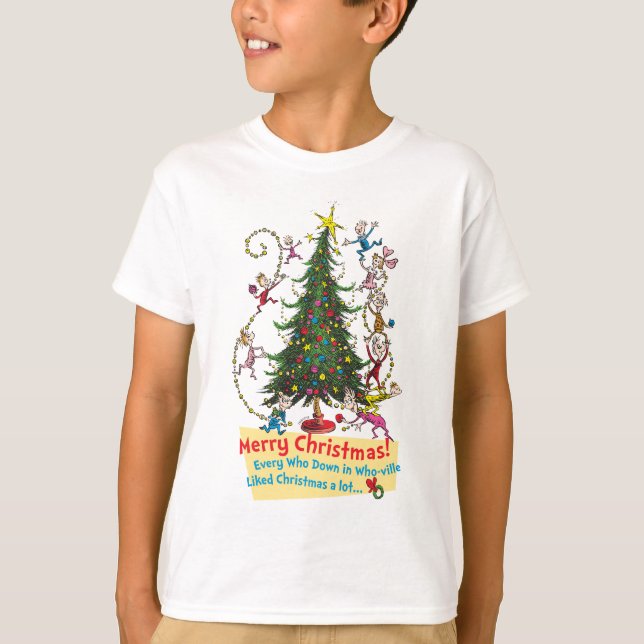 Classic Grinch | Frohe Weihnachten! T-Shirt (Vorderseite)