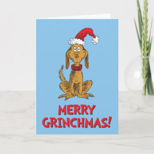 Classic Grinch   Max. Weihnachtsmannmütze Feiertagskarte