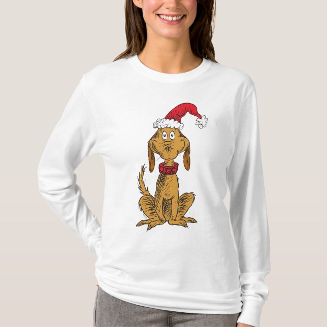 Classic Grinch | Max. Weihnachtsmannmütze T-Shirt (Vorderseite)