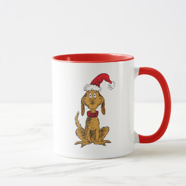 Classic Grinch | Max. Weihnachtsmannmütze Tasse (Rechts)