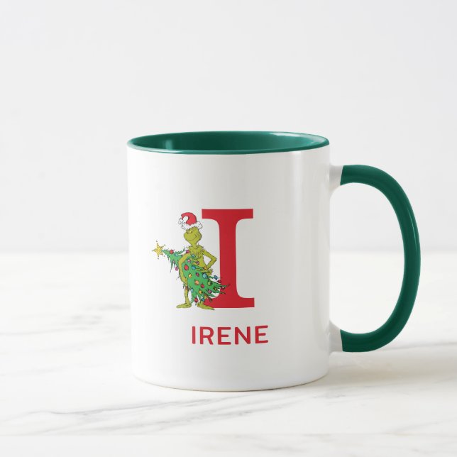 Classic Grinch | Name und Monogramm I Tasse (Rechts)