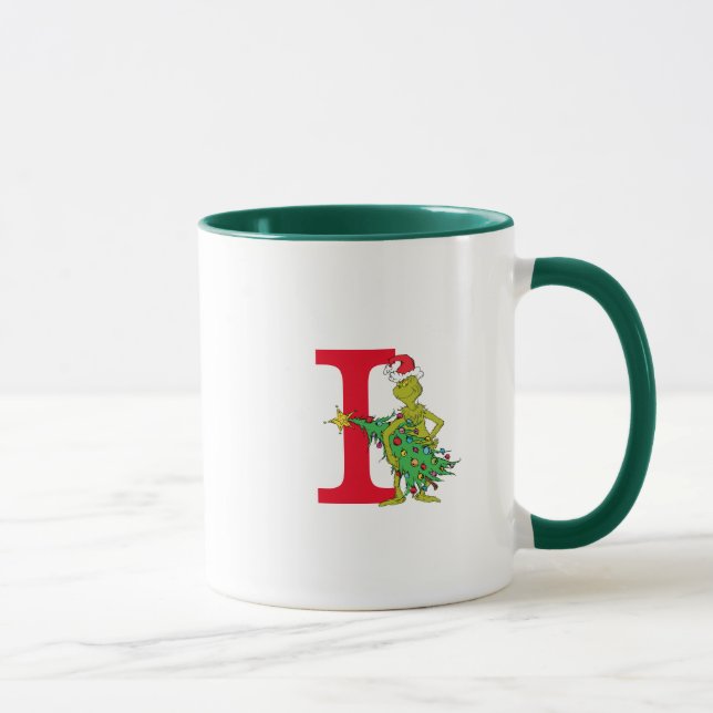 Classic Grinch | Naughty Monogram I Tasse (Rechts)