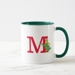 Classic Grinch   Naughty Monogram M Tasse