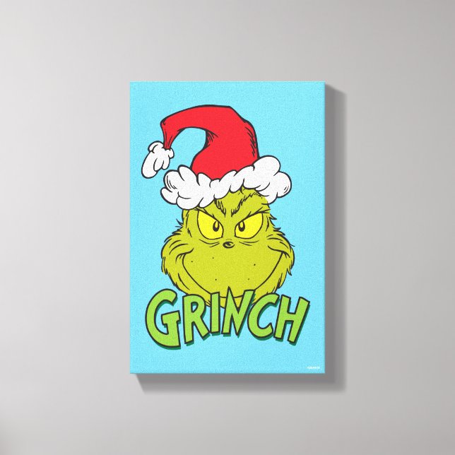 Classic Grinch | Naughty oder Nice Leinwanddruck (Vorderseite)