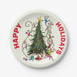 Classic Grinch   Weihnachtsbaum Pappteller