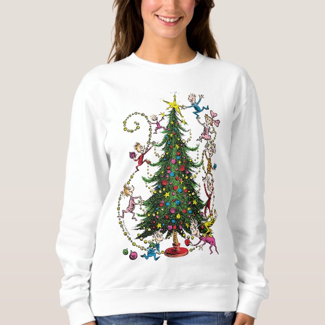 Classic Grinch | Weihnachtsbaum Sweatshirt (Vorderseite)