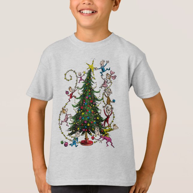 Classic Grinch | Weihnachtsbaum T-Shirt (Vorderseite)