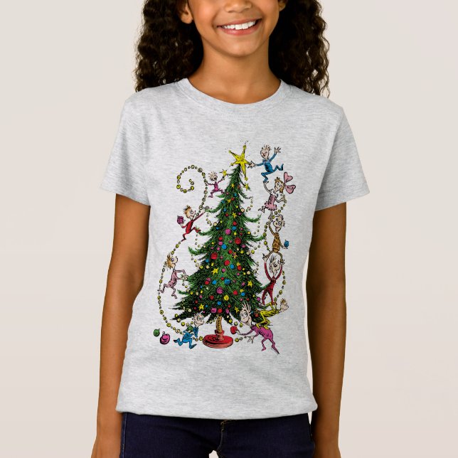 Classic Grinch | Weihnachtsbaum T-Shirt (Vorderseite)