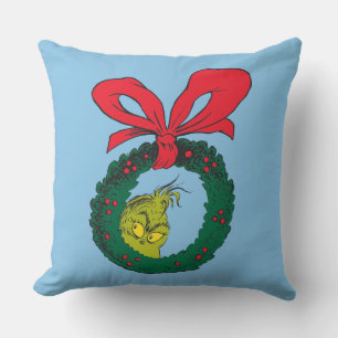 Classic Grinch   Weihnachtskranz Kissen