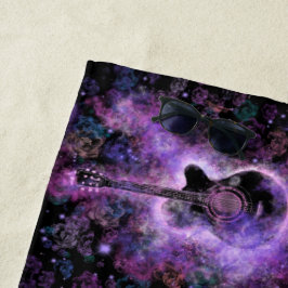 Classic Guitar Beach Handtuch