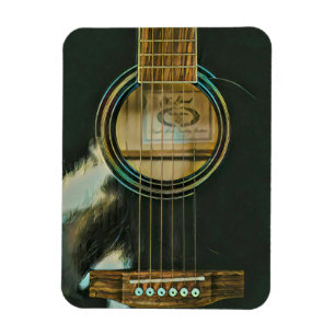 classic guitar gift for dad magnet