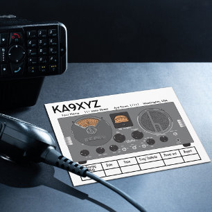 Classic Hallicrafters S 20R Radio Receiver QSL Postkarte