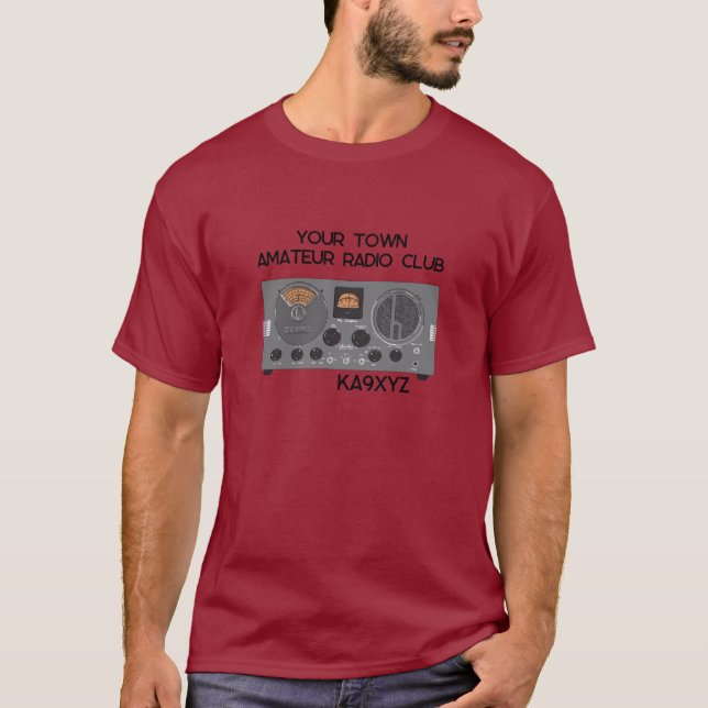 Classic Hallicrafters S 20R Radio Receiver T-Shirt (Vorderseite)
