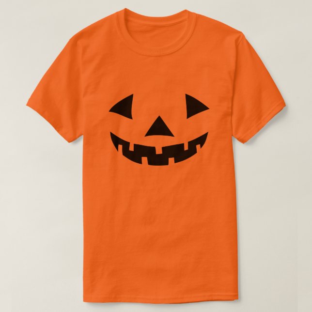 Classic Halloween Pumpkin Jack-O-Lantern T-Shirt (Design vorne)