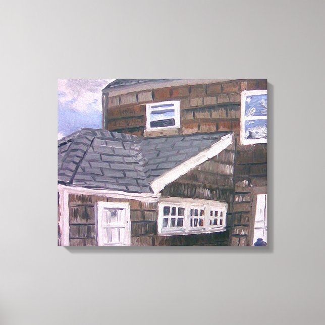 Classic Hamptons House by Aaron Monet Leinwanddruck (Vorderseite)