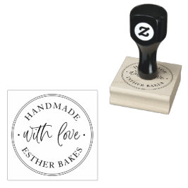 Classic Handmade With Love Gummistempel