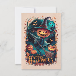 Classic Happy Halloween Grußkarte Nr. 5 Einladung