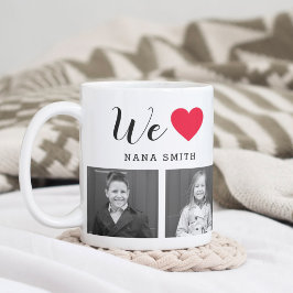 Classic Heart EDITABLE COLOR Custom Foto Tasse