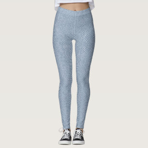 Classic Herringbone Weave Texture - Nahtloses Time Leggings