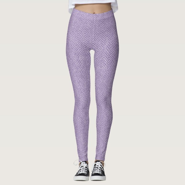 Classic Herringbone Weave Texture - Nahtloses Time Leggings (Vorderseite)