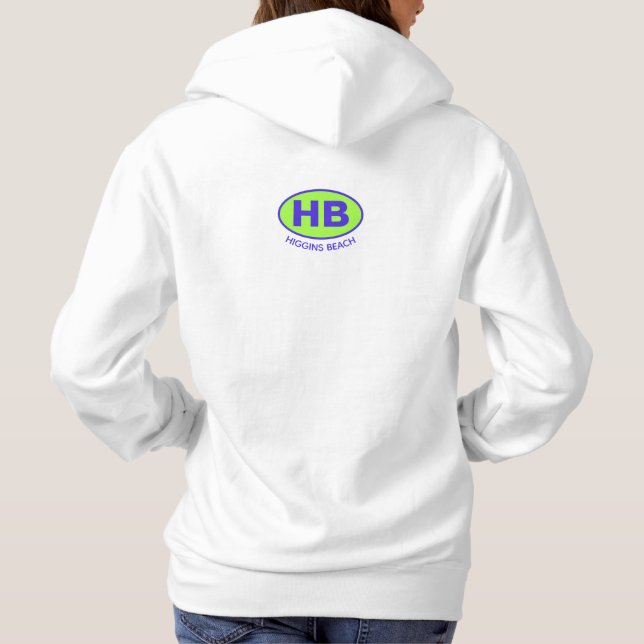 Classic Higgins Beach HB Oval Blue Green Hoodie (Rückseite)