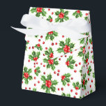 Classic Holiday Green Holly Red Berries Geschenkschachtel<br><div class="desc">Moderne Weihnachtszeit Holly Beries und Blätter Muster. Erhältlich bei Produkten wie Verpackungen und Papiertaschentuch,  Rücksendeadressen-Aufkleber,  Geschenktafeln,  Taschen und Greifkästen,  Aufklebern und Bändern.</div>