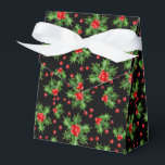 Classic Holiday Green Holly Red Berries Muster Geschenkschachtel<br><div class="desc">Moderne Weihnachtszeit Holly Beries und Blätter Muster. Erhältlich bei Produkten wie Verpackungen und Papiertaschentuch,  Rücksendeadressen-Aufkleber,  Geschenktafeln,  Taschen und Greifkästen,  Aufklebern und Bändern.</div>