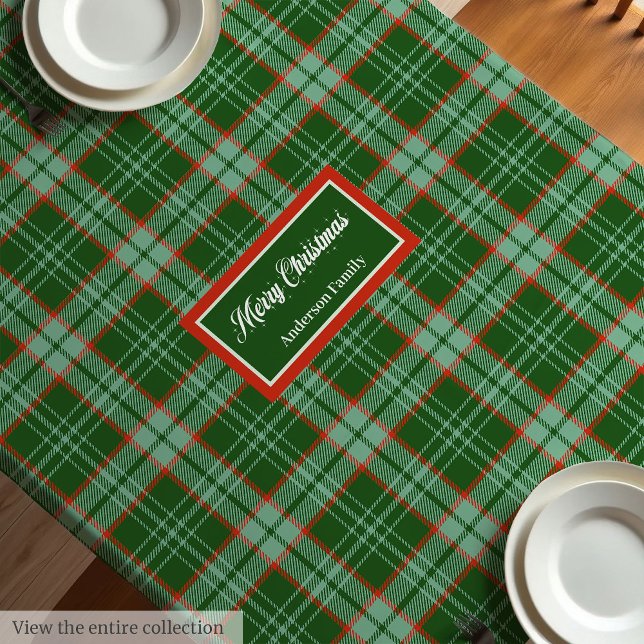 Classic Holiday Tablecloth Personalized Gift Touch Tischdecke (Classic Holiday Tablecloth Personalized Gift Touch)