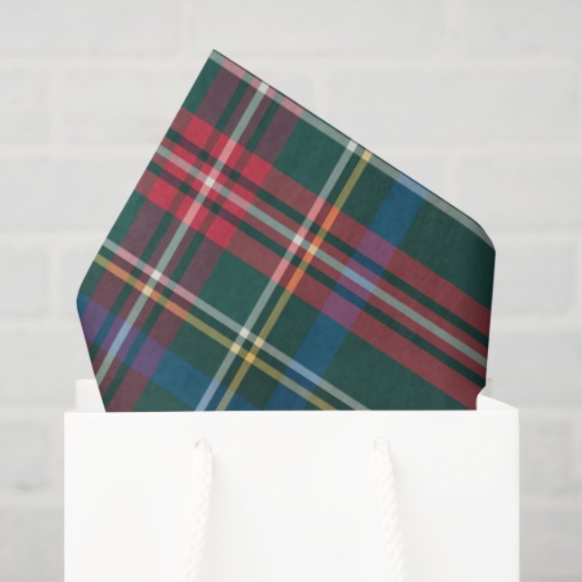 Classic Holiday Tartan Karierte Weihnachtsfeier Seidenpapier (Geschenktüte)