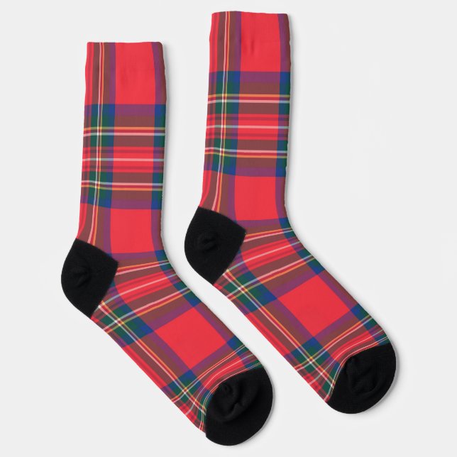 Classic Holiday Tartan Kariertes Weihnachtsfest Socken (Rechts)