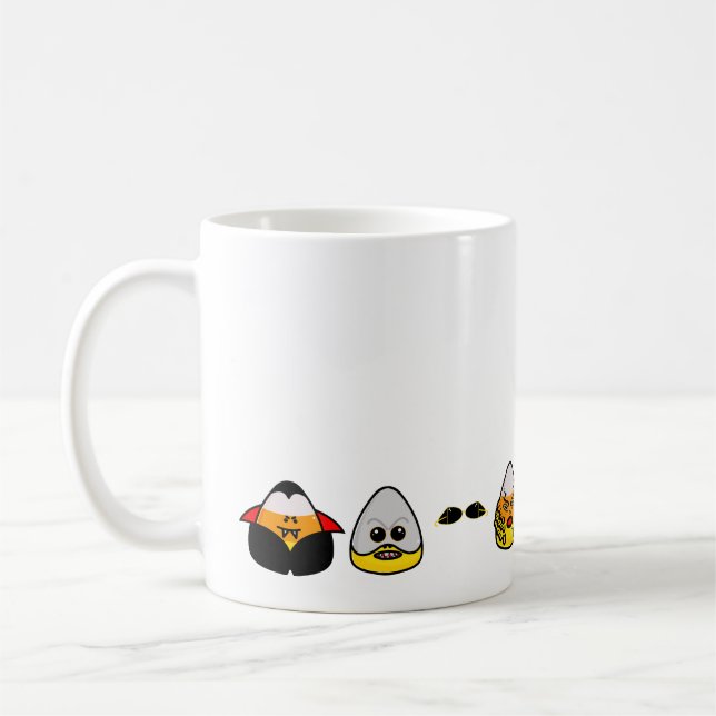 Classic Hollywood Monsters Candy Corn Coffee Tasse (Links)