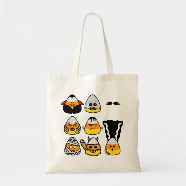 Classic Hollywood Monsters Candy Corn Tote Bag Tragetasche (Vorne)