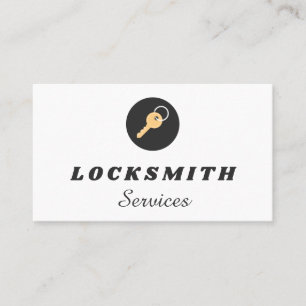 Classic House Key-Logo für den Wohnraum Locksmith  Visitenkarte