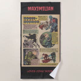 Classic House of Horrors Comic Book Monsters Strandtuch