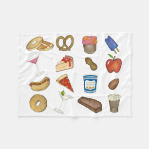 Classic Iconic NYC New York City Foods Feinschmeck Fleecedecke