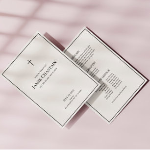 Classic In Loving Memory Funeral Order of Service Programm