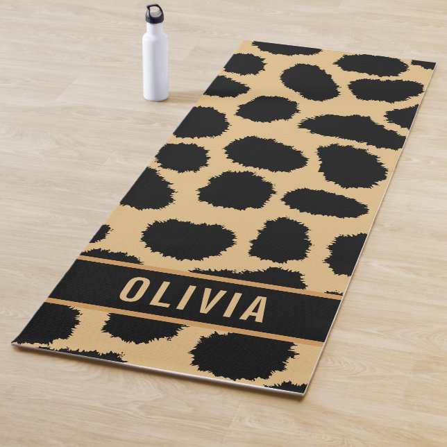 Classic Individuelle Name Cheetah Animal Print Mus Yogamatte (Beispiel)