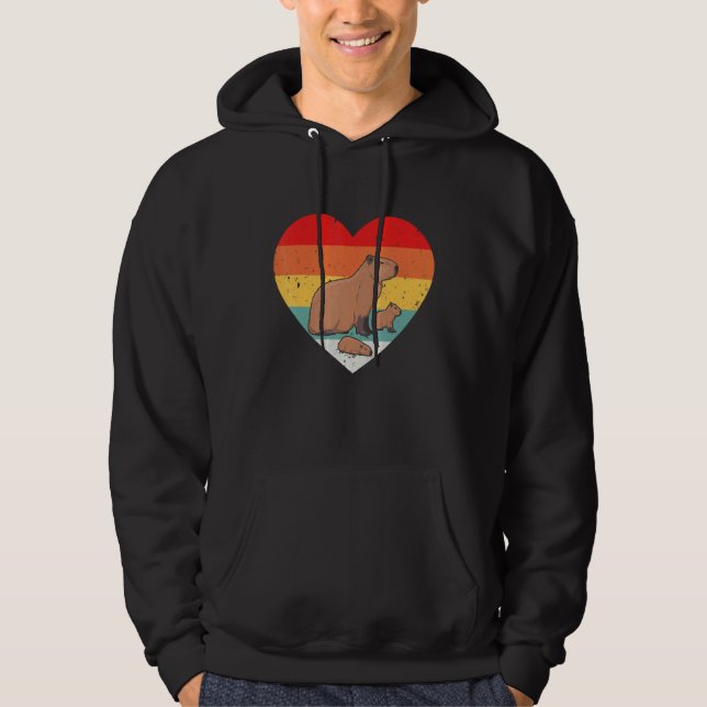 Classic Ironic Rodent Capybara Witty Animal  Lifet Hoodie (Vorderseite)