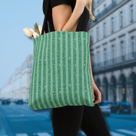 Classic Jade Green Glitter Style Vertical Stripes