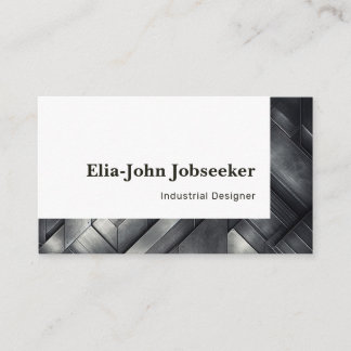 Classic Job Seeker Einfach Minimalistischer Graust Visitenkarte