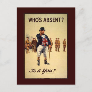 Classic John Bull Recruiting Poster Postcards Postkarte