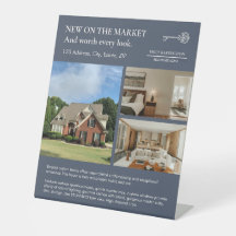 Classic Key Listing Gray Real Estate Agent