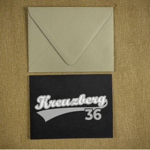 Classic Kreuzberg 36 Berlin City Logo Oldschool Postkarte